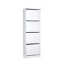 Hanah Home Zapatero Blanco con 4 Cajones
